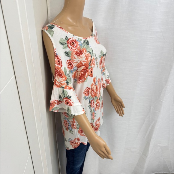 22” ptp Floral Print Women's Top - Picture 3 of 5